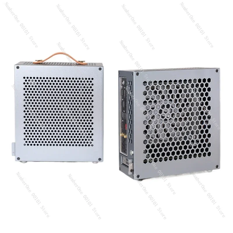 BUG-D1 DC-ATX Power Supply Half Height Knife Card Mini ITX Case, Soft Route Aluminum Alloy