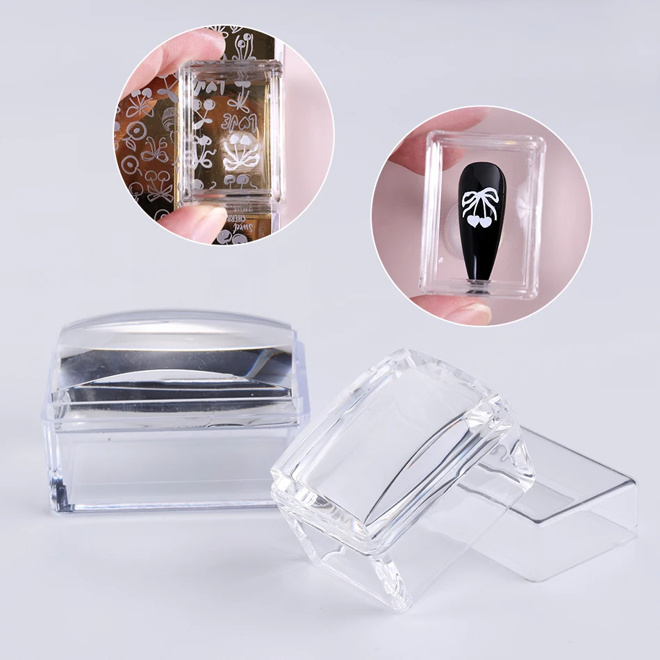 Kit de decoração de unhas para estampagem de silicone