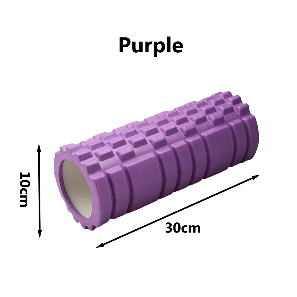 30cm Yoga Column Gym Fitness Foam Roller Pilates Yoga Muscle Massage Roller Exercise Back Soft Yoga Block Drop Shipping Yoga mat