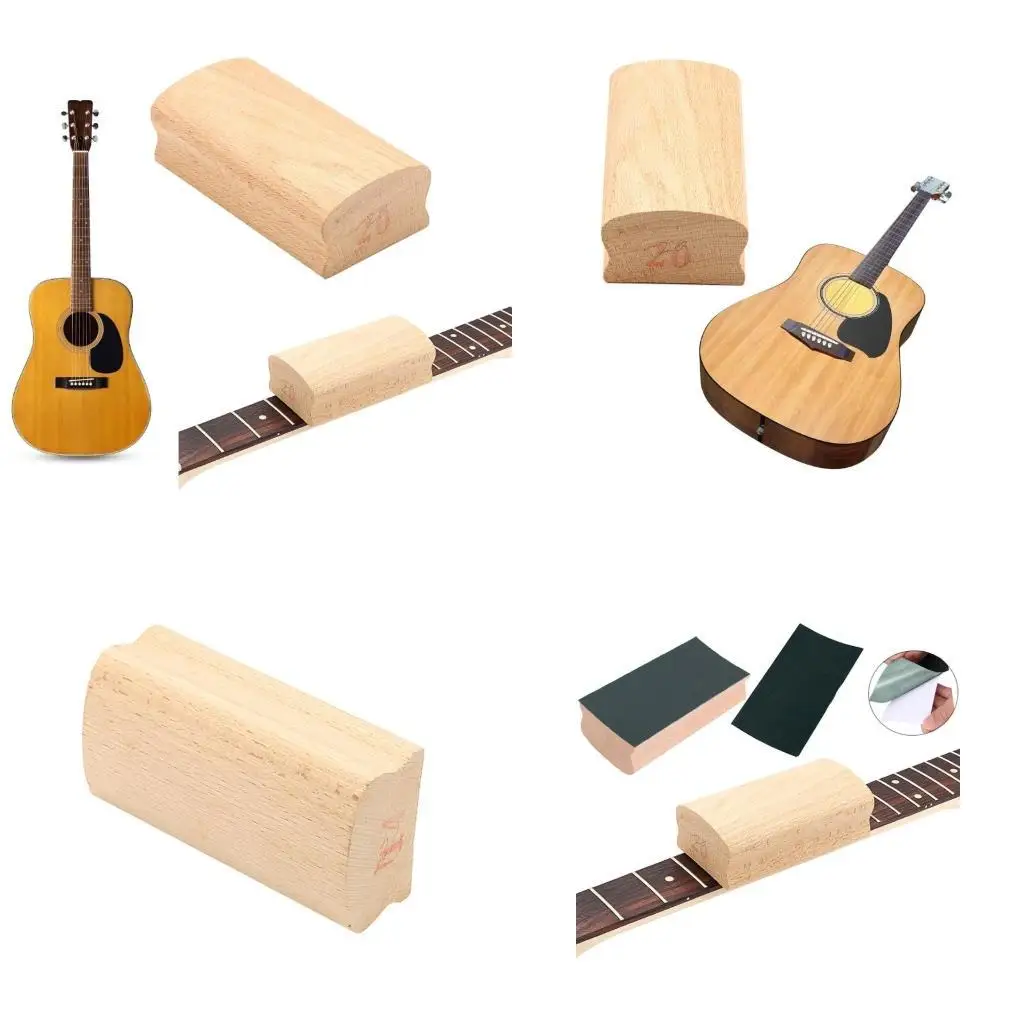 

652F Radius Sanding Block Guitar Fret Leveling Fingerboard Block Luthier Tool for Shaping Radiused Fretboard Enduring