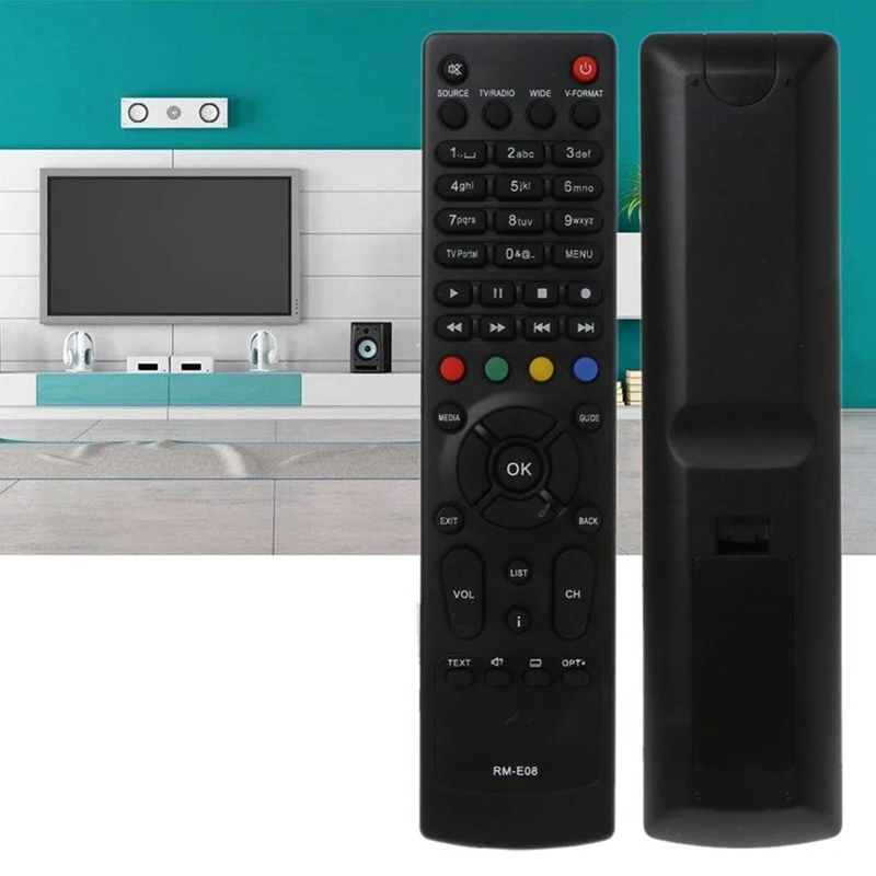 Remote Control RM-E08 Replacement For HUMAX VAHD-3100S TV Television Box Smart Set Top Box Black ABS 1 Pcs