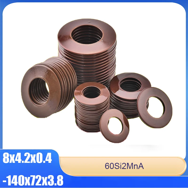

Disc Spring Disc Spring Washer Long Service Life, Compact And Lightweight Structure Material 60Si2MnA 8x4.2x0.4-140x72x3.8