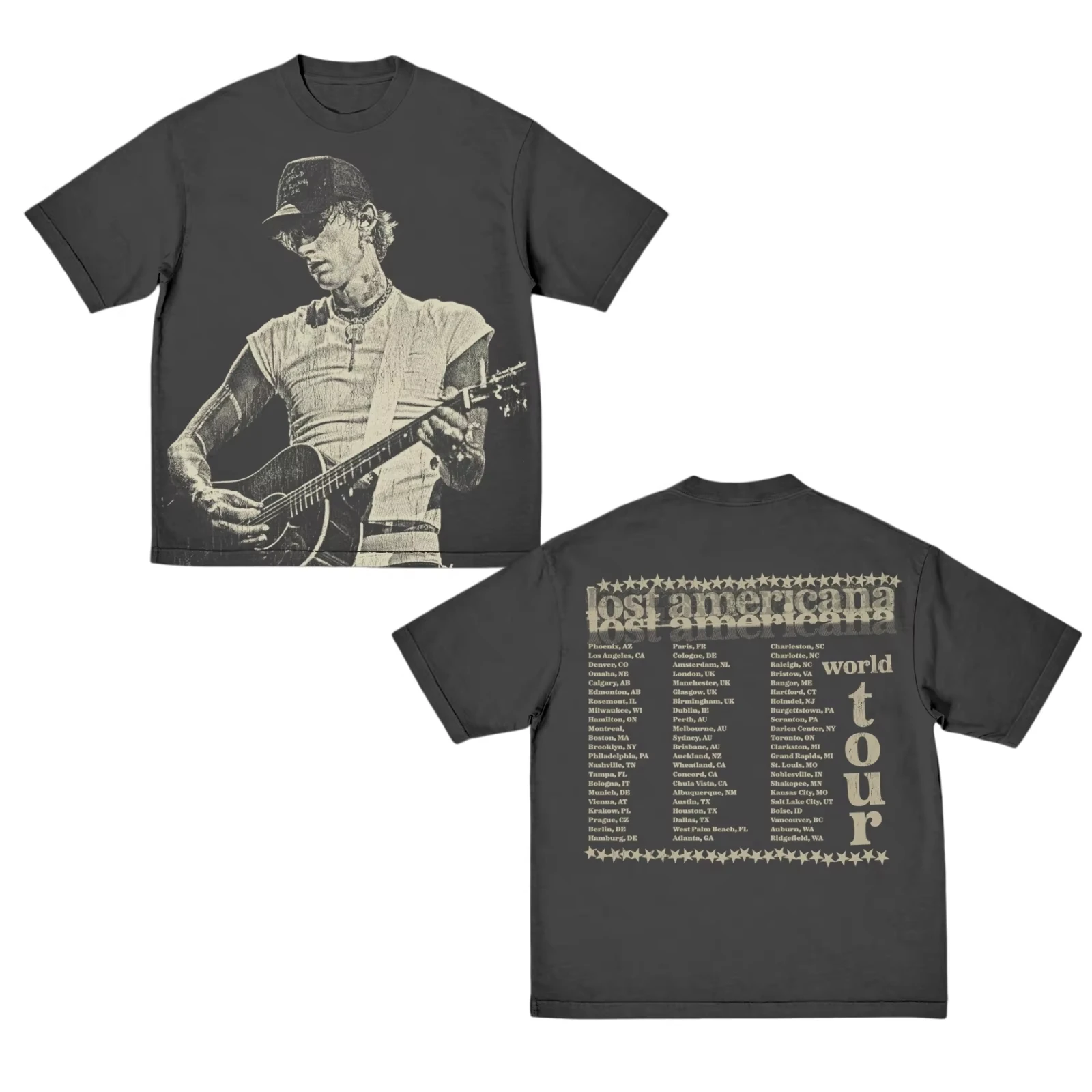 2026 Machine Gun Kelly MGK Lost Americana Tour Merch T-shirt 100% Cotton Unisex Men’s Women’s Y2k Fans Casual Popular Tee