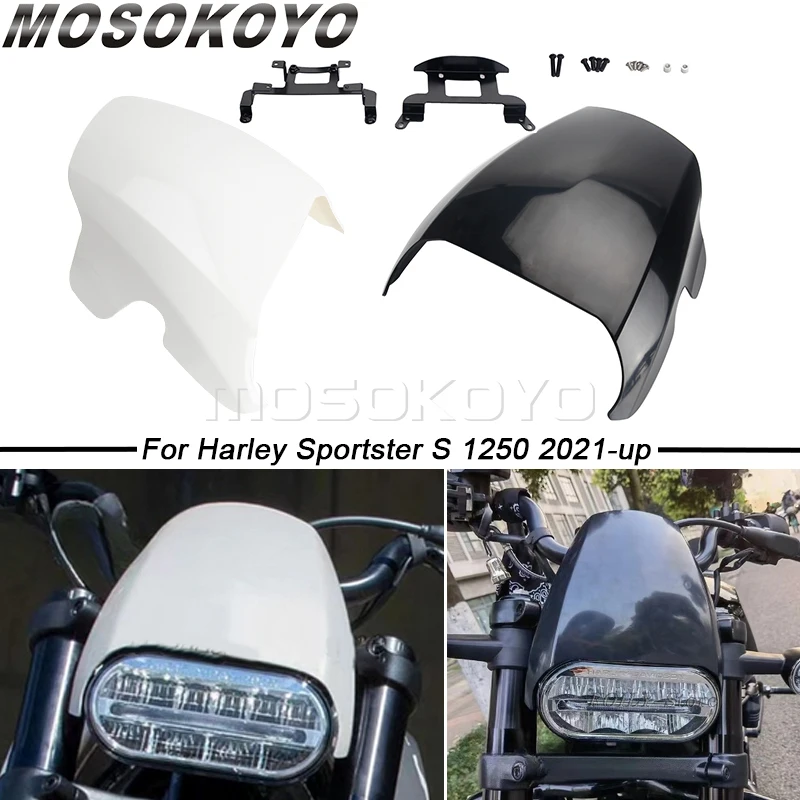 

Защитная маска для передней фары мотоцикла, 5 цветов, защитная накладка на лобовое стекло для Harley Sportster S 1250 RH1250 RH1250S 2021 22