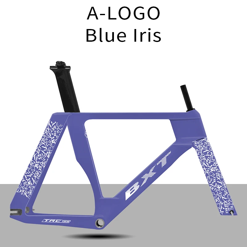 BXT Nieuw Carbon Track Frame Fixed Gear Trackfiets Carbon Fiber Frame TRC-195 Single Speed Track Frameset 700Cx28C