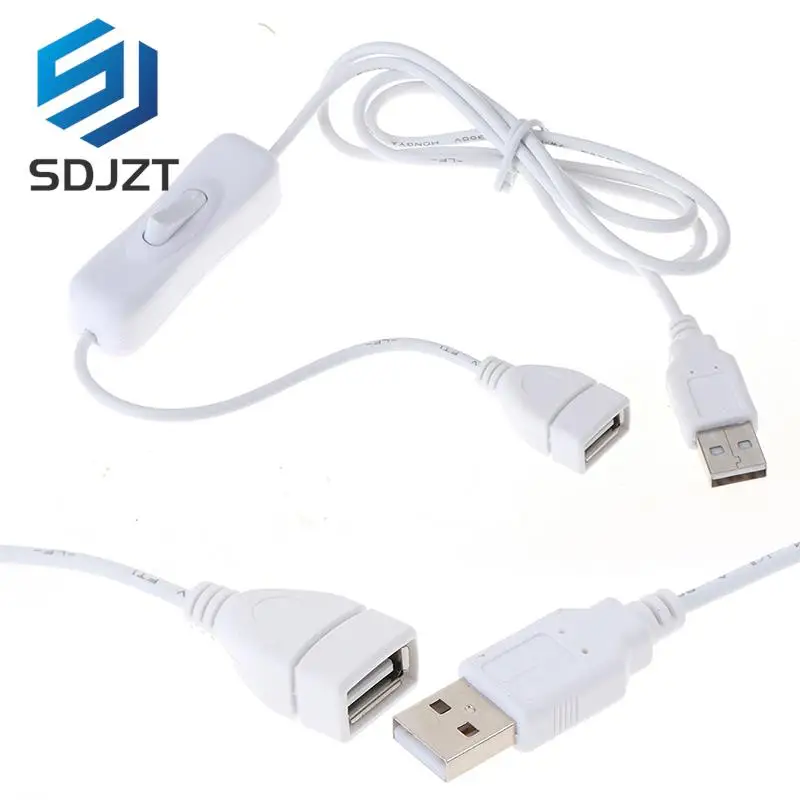 100cm USB Cable Extension cord with Switch ON/OFF Cable Extension Toggle USB Power Supply Line Durable Adapter Accessories