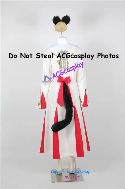 Final Fantasy XIV Cosplay White Mage Female Cosplay Costume acgcosplay include headgear