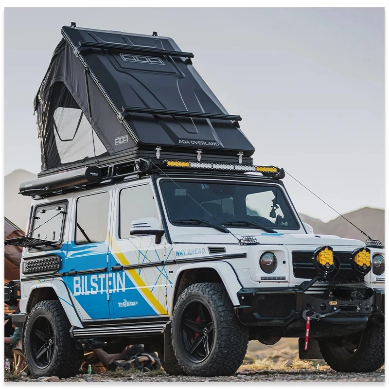 ADA OVERLAND نمط جديد العربة في الهواء الطلق 4x4 على الطرق الوعرة الألومنيوم قشرة صلبة سهلة الإعداد خفيفة الوزن على السطح خيمة للتخييم #1