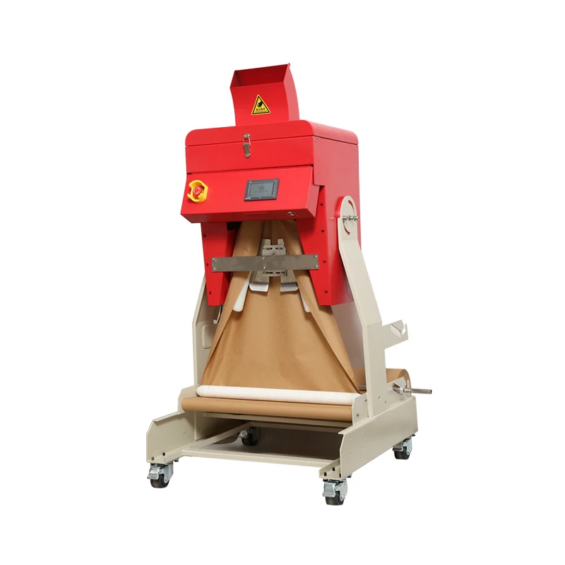 Kraft Paper Cushion Packaging Machine Filling Void Cutting Cushion Paper Of Packing Material With Rectangle Shape