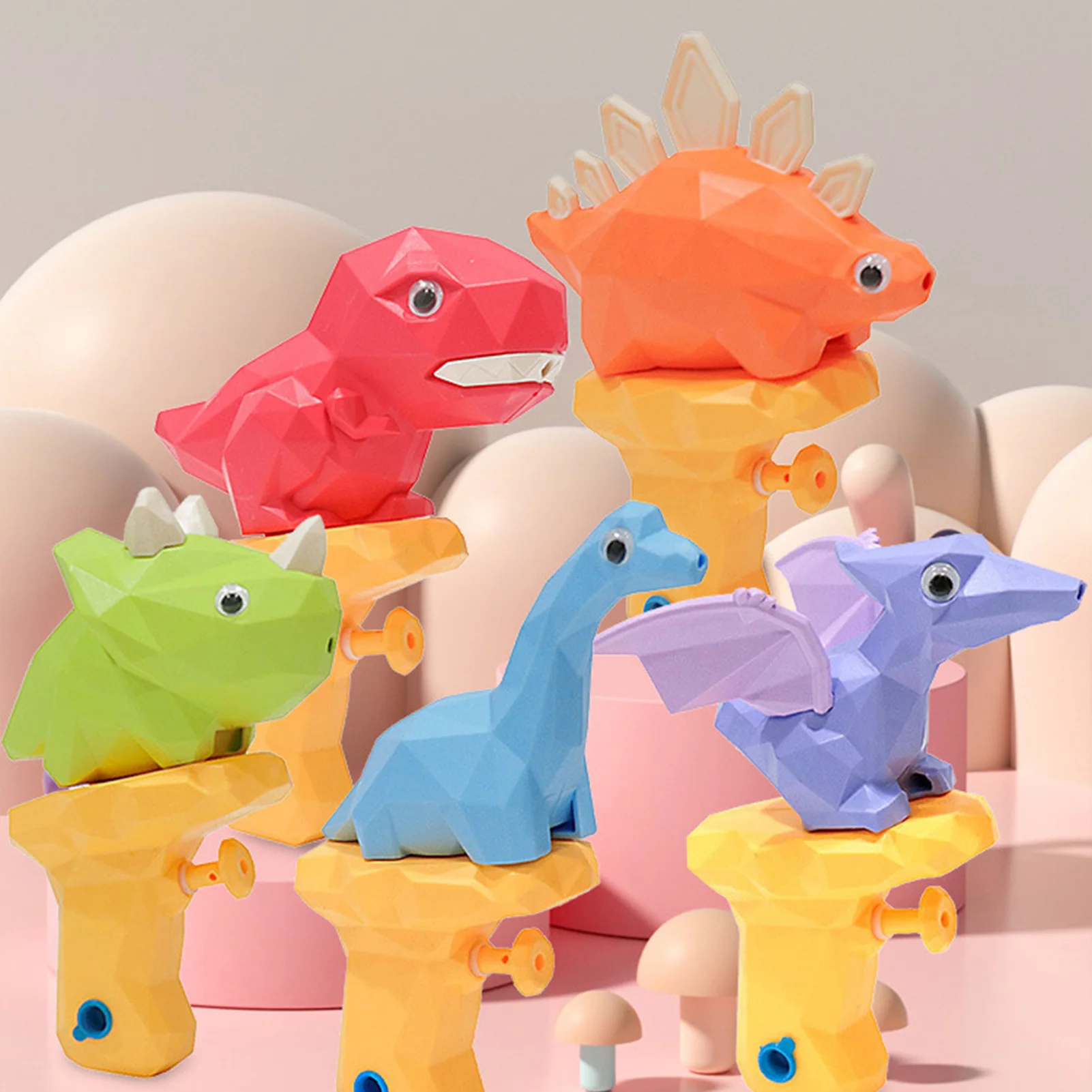 Pistolas de chorro de agua de dinosaurio para niños y niñas, juego de piscina de playa al aire libre, Favor de fiesta de verano, juguete de lucha contra el agua