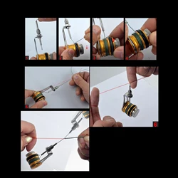 Fishing Bobbin Knotter Fishing Knot Winder Multifunctional Lightweight Machine GT FG PR Knot Winder Fishing Line Assist Tools