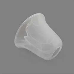 Alabaster Glass Shade Bell Shaped Light Fixture Replacement Cover with 42mm Fitter for Ceiling Fan Light Chandelier Wall Sconce