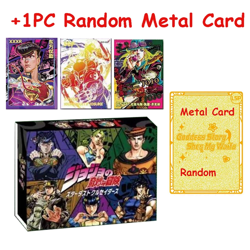 

New Anime Jojo Bizarre Adventure Jojo SSP STR Flash Cards Characters Collection Cards Hobby Game Collectibles For Children Gifts