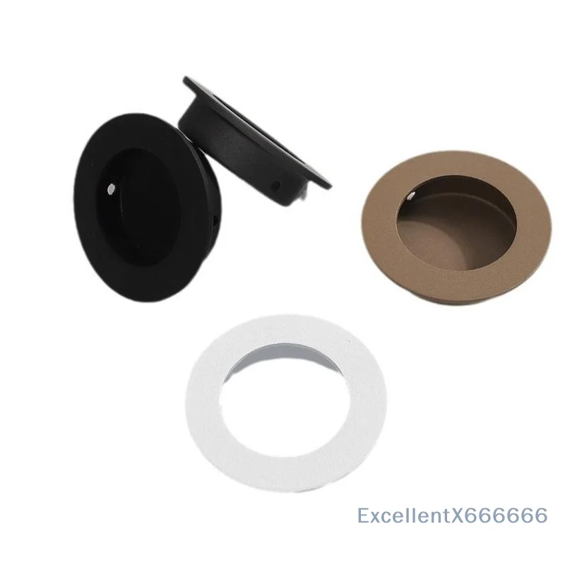 Recessed Flush Drawer Pulls Smooth Edge Multiple Color Hidden Knobs for Cabinet Closet Sliding Door Living Room Home Decor Upgr