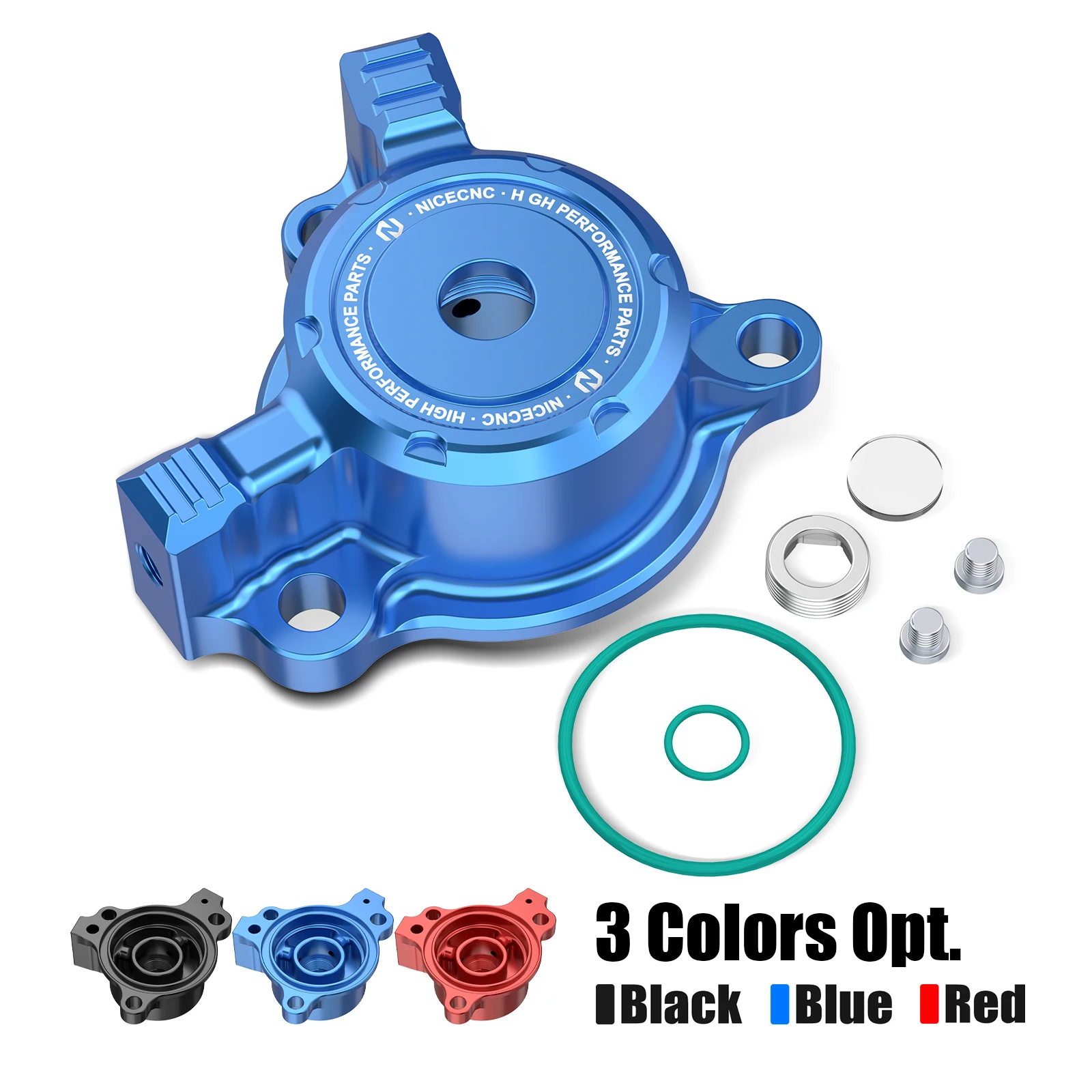 NICECNC Für Yamaha YFZ450R YFZ450X 2009-2024 Transparente Motorölfilter-Abdeckkappe Aluminium Rostschutz ATV Zubehör – Detail 6