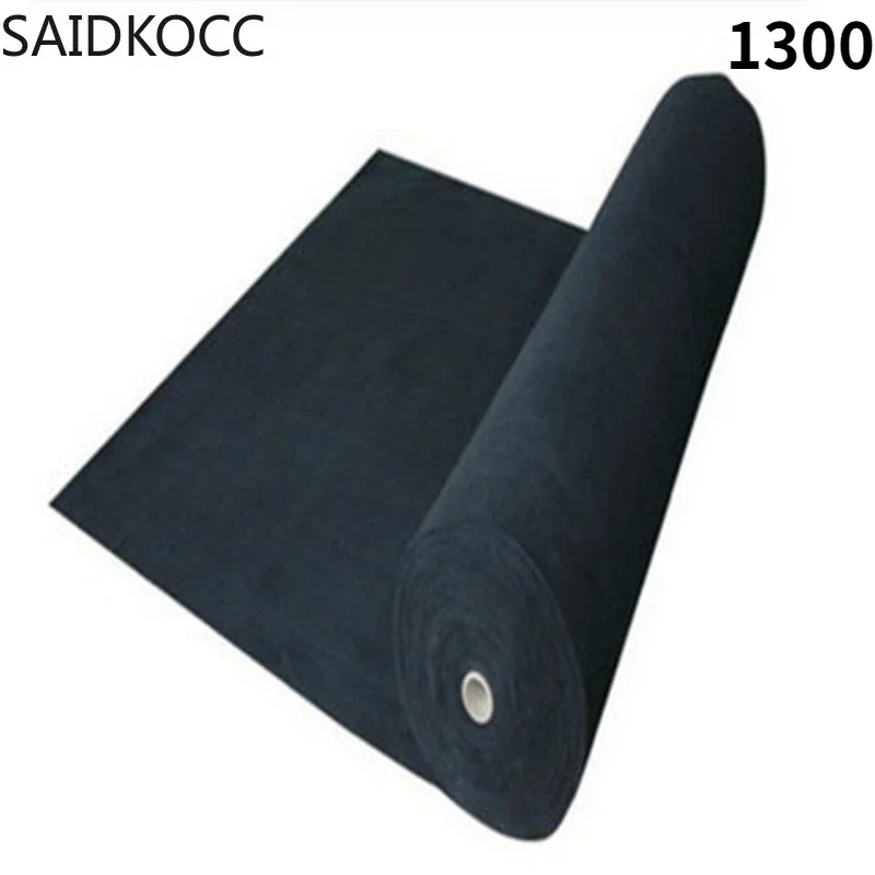 SAIDKOCC 1000x1000mm High Temperature Carbonization Activated Carbon Fiber Felt High Efficiency for Filter Material 1300