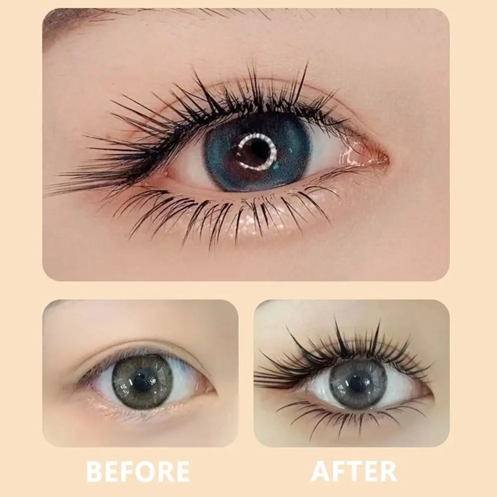 Strumenti per il trucco Ciglia finte arricciate a L segmentate 10D/20D 8-15mm Ciglia a grappolo individuali Alate oblique 60 grappole Donne