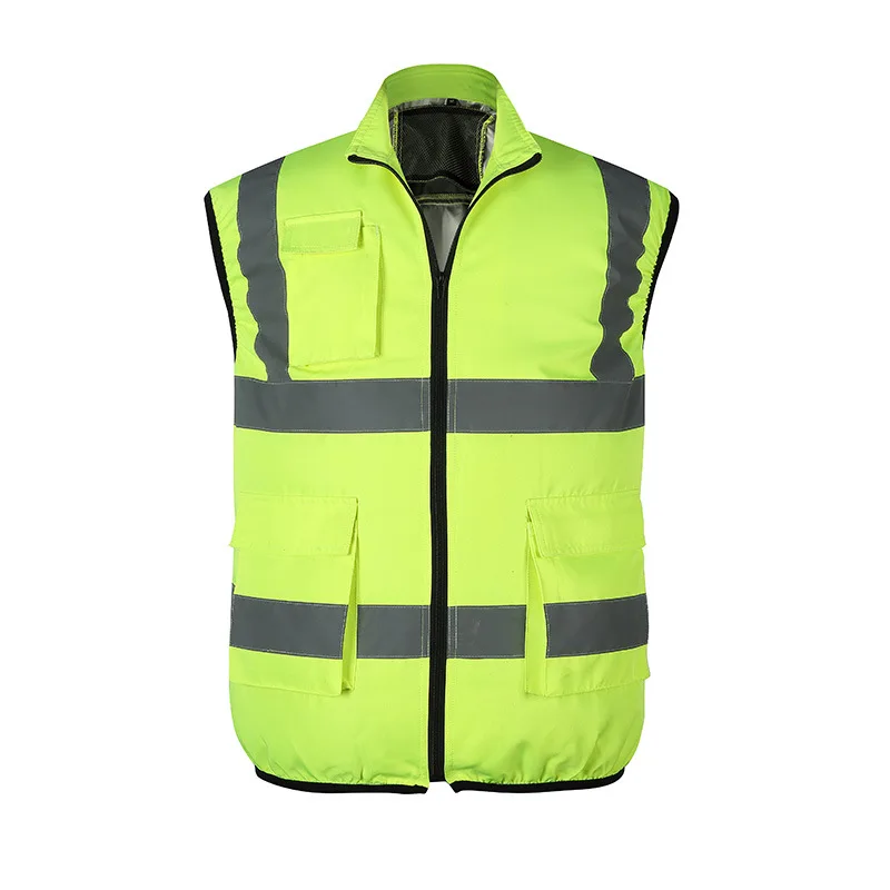 Мужской летний повседневный охлаждающий жилет с вентилятором, нейлоновый солнцезащитный комбинезон со светоотражающей полосой на молнии для зарядки кондиционера