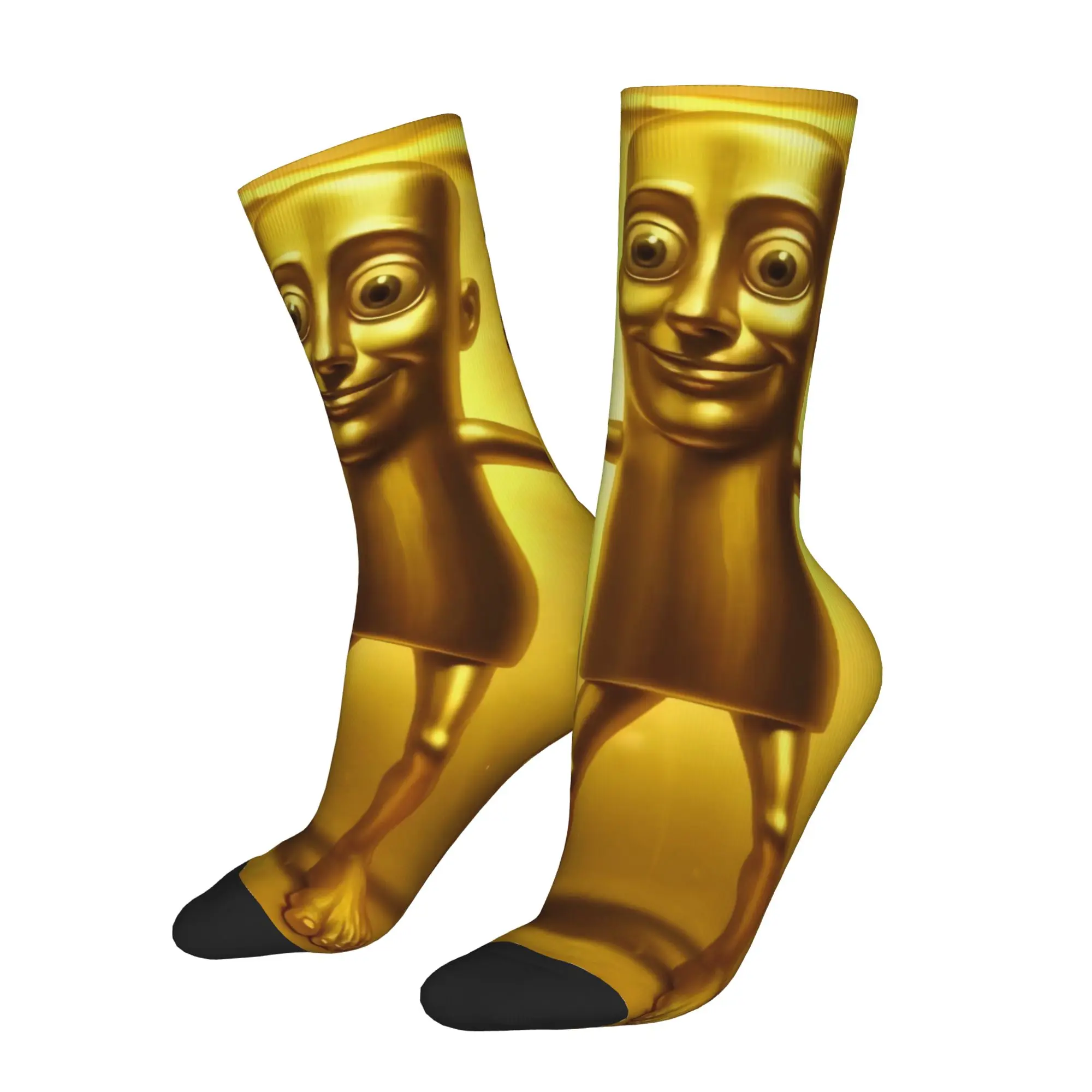 Funny Sock  Tung Tung Tung Sahur 5 Vintage Quality Pattern Printed Men Crew Socks Novelty Men's Socks