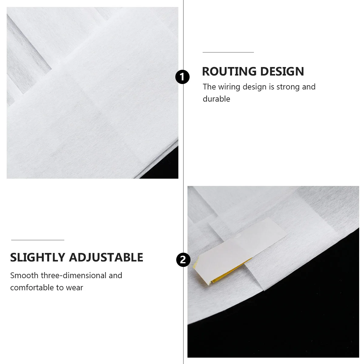 

5 Pcs Disposable Chef Hat 29x29cm White Non-Woven Kitchen Cooking Food Server Cap Restaurant Hygienic One Size