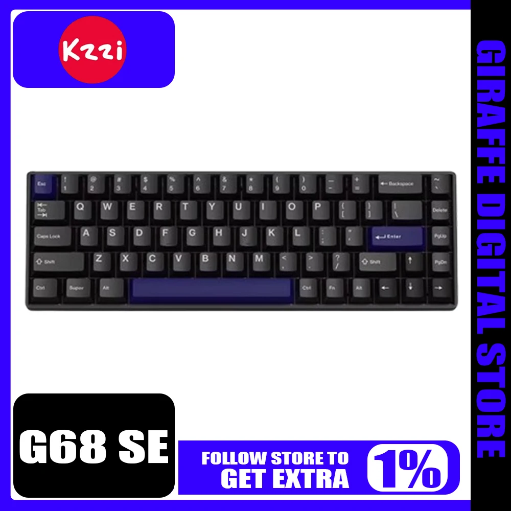 Kzzi G68 Se Magnetic Switch Keyboard 8k Return Mechanical Keyboard E-Sports Hub Gaming Pc Accessories Gamer Man Gifts Vorlant Cs