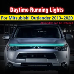 1Pcs LED Daytime Running Light DRL Lamp Waterproof Fog Lamp For Mitsubishi Outlander 2013-2020 Universal Decorative Ambient Lamp