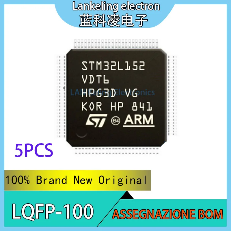 

(5PCS)STM32L152VDT6 STM STM32L STM32L152 STM32L152VD STM32L152VDT 100% Brand New Original IC MCU LQFP-100 chip