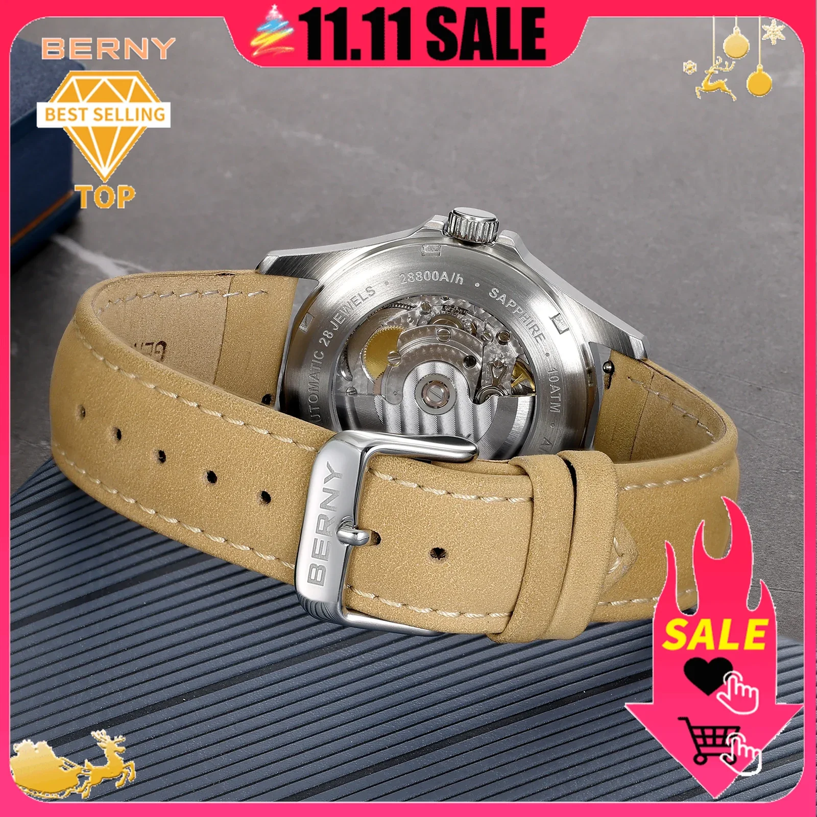 BERNY Watch strap for AM7110M/AM212M replace