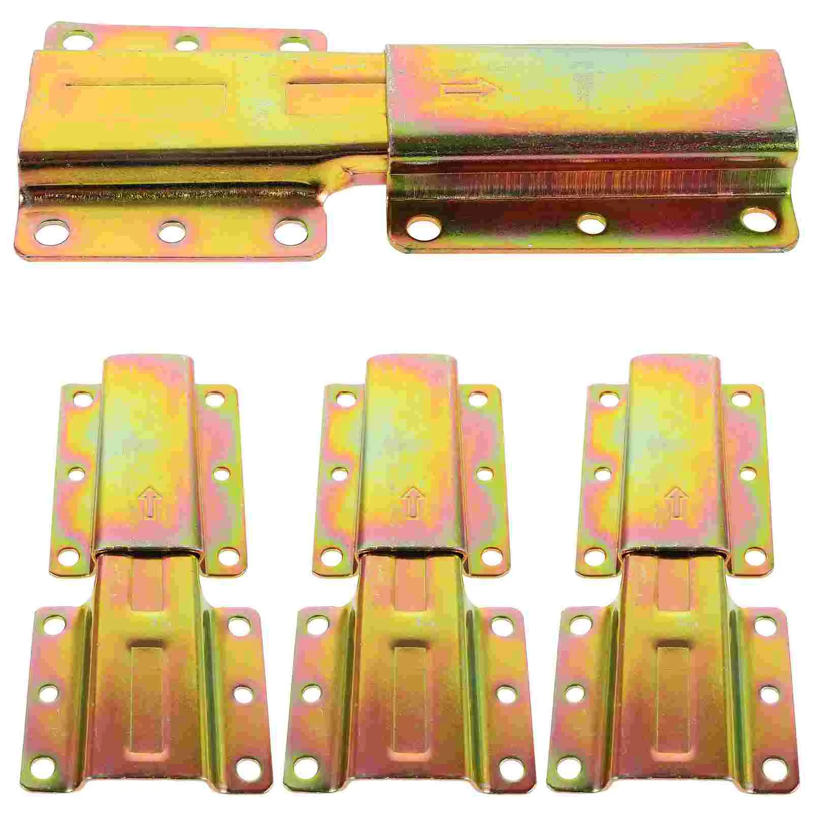 

4 Pcs Sofa Lock Bed Frame Locks Connector Connection Hardware Accessories Kits Legs Conical