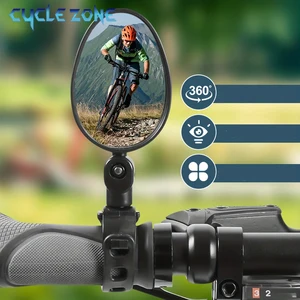 360 bike rearview mirror Turn adjustable mirror rearview mirror Angle Road Cycling Universal Guide MTB Accessories 10 Main Smart Rearview Sales - №2