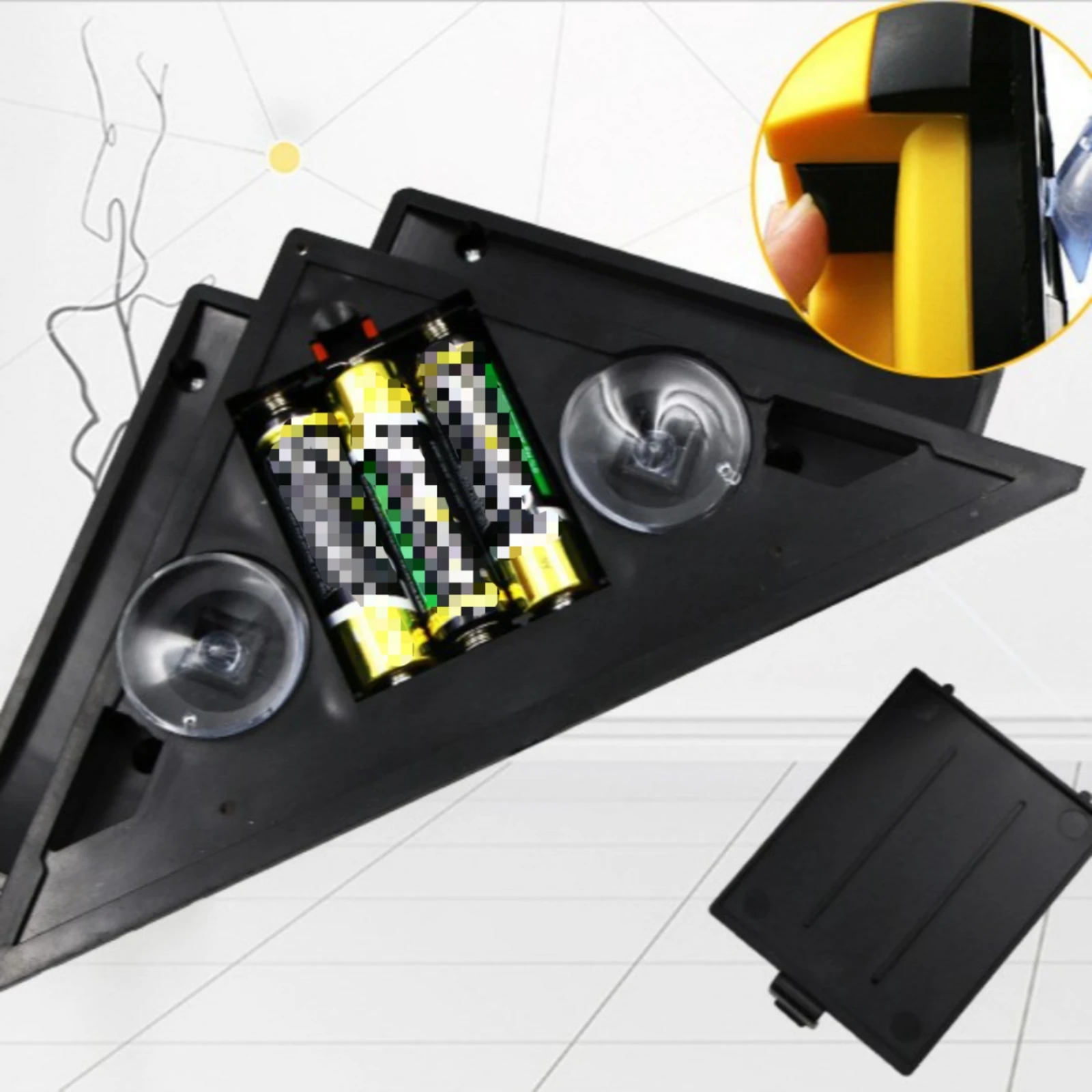 Bubble Level Ruler Black Base Laser Angle Detector Alignment Tool Molded Plastic