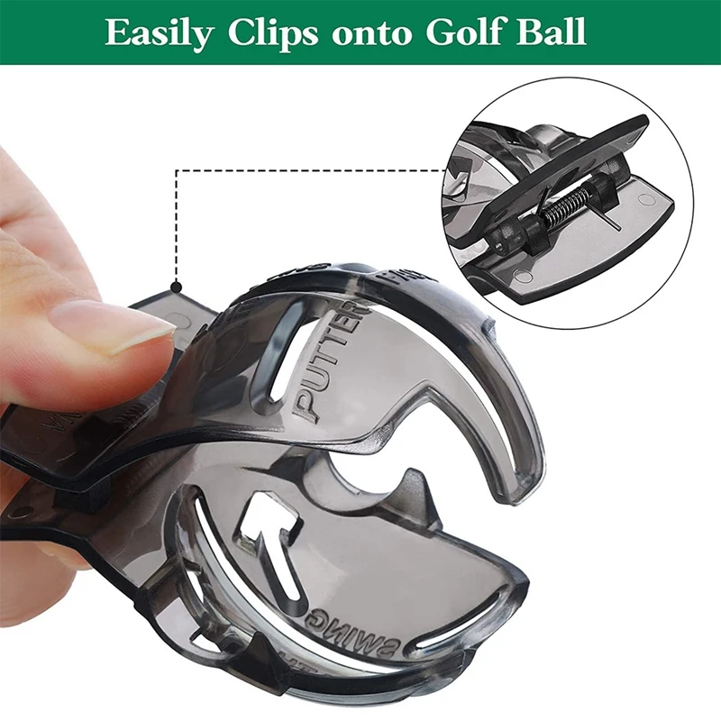 8 Pcs Golf Ball Markers Golf Line Drawing Tools Lined Ball Marker Clip Golf Marker Putter Tool With 4 Golf Marker Pens