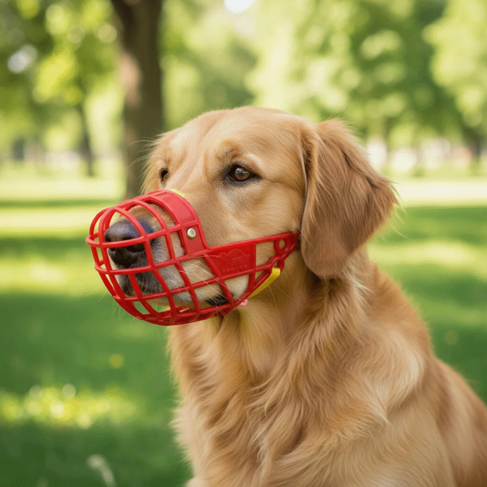 Practical Adjustable Anti-Biting Mouth Cover Comfortable Breathable Dog Mouth Mask Bite Resistant Dog Muzzle Buckle Walking