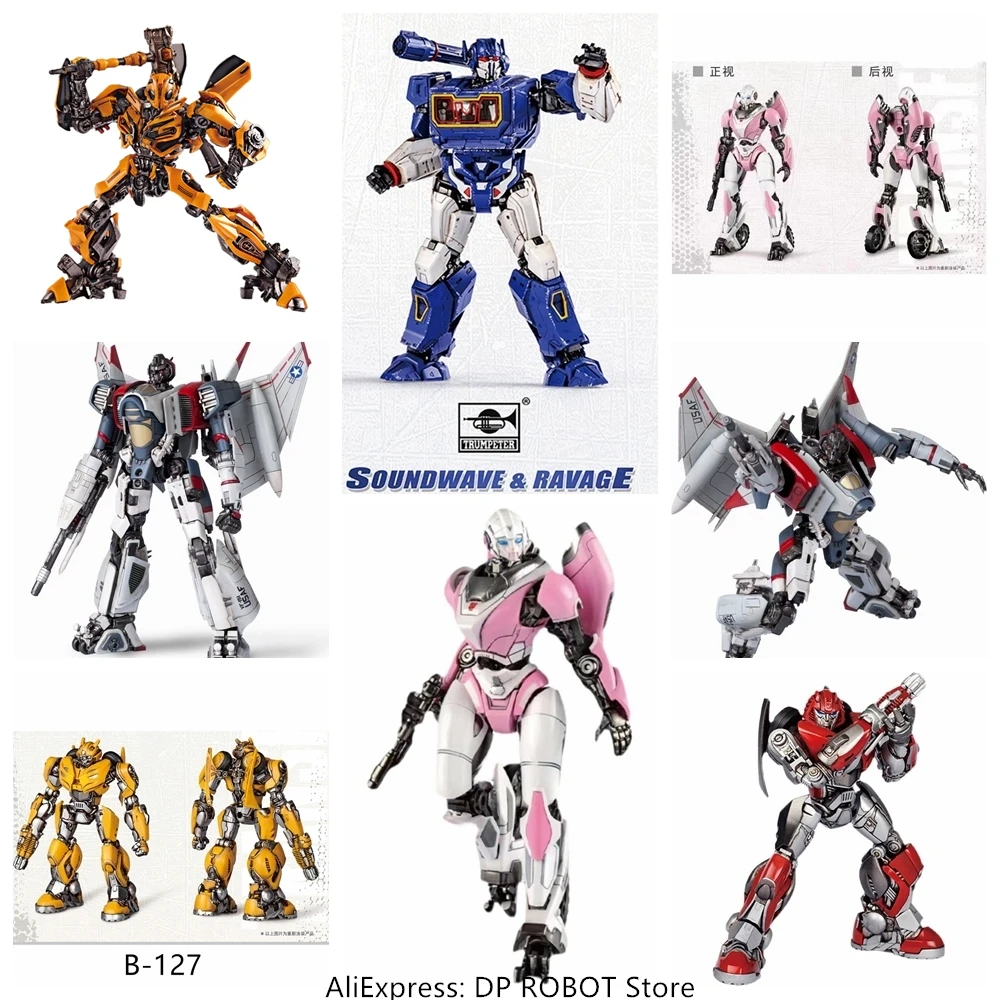 

NEW Trumpeter Transformation Soundwave Arcee Assemble SMART Kit Mini Pocket Warrior Action Figure Robot Toys With Box