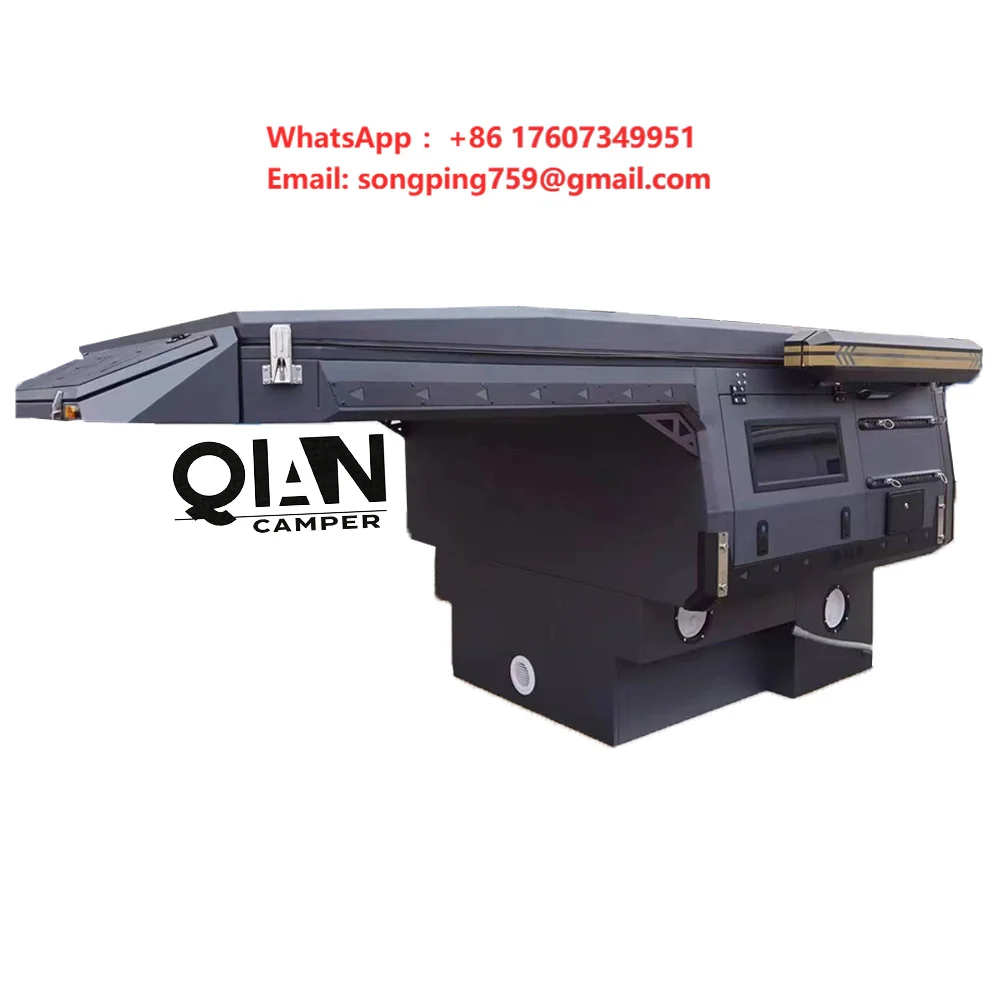 Slide-In Camper TP03: Full Aluminum Welded Structure, Side Expansion, Optional Roof Lift, Ideal for Overlanding