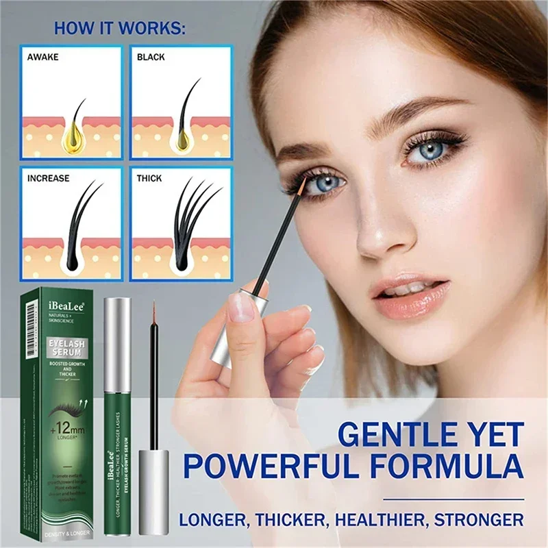 Fast Eyelash Growth Serum 7 Days Natural Eyelash Enhancer Longer Fuller Thicker Lashes Treatment Products Eye Care Makeup