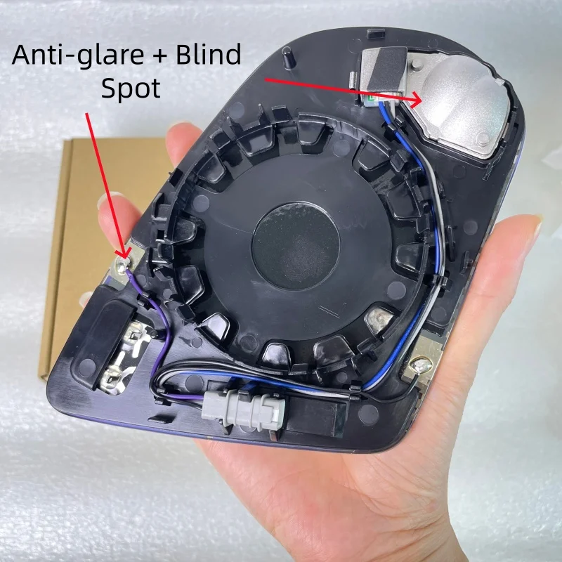 Auto Dimming Heated Blind Spot Warning Rear Mirror Glass For Mercedes‑Benz C E S GLC Class W205 W222 W213 X253 2013‑2021