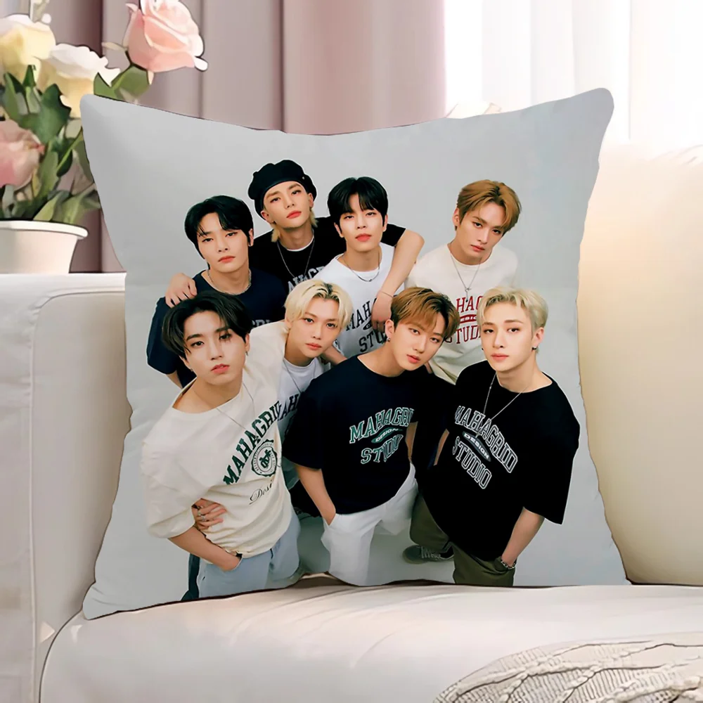 S-Stray KidsS Pillowcase 45*45 Cushion Cover 40*40 Decorative Pillowcases 40x40 Lounge Chairs Covers for Bed Pillows Short Plush