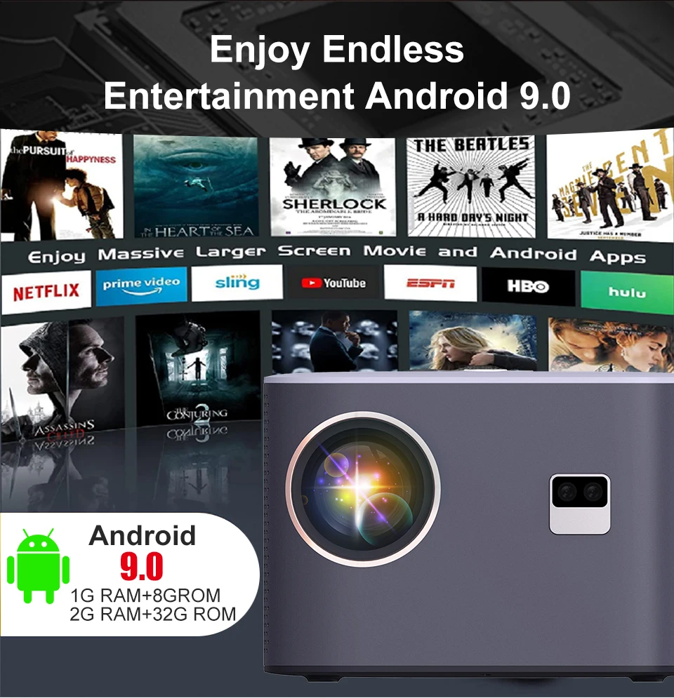 Acp 990 Proyector Aaxa Pico A10 Mini Hd ขนาดเล็ก 8K Uhd 5G 5000 Ansi Lumens 3Lcd เลเซอร์ 4K Toptro โปรเจคเตอร์ Hy300 Ai