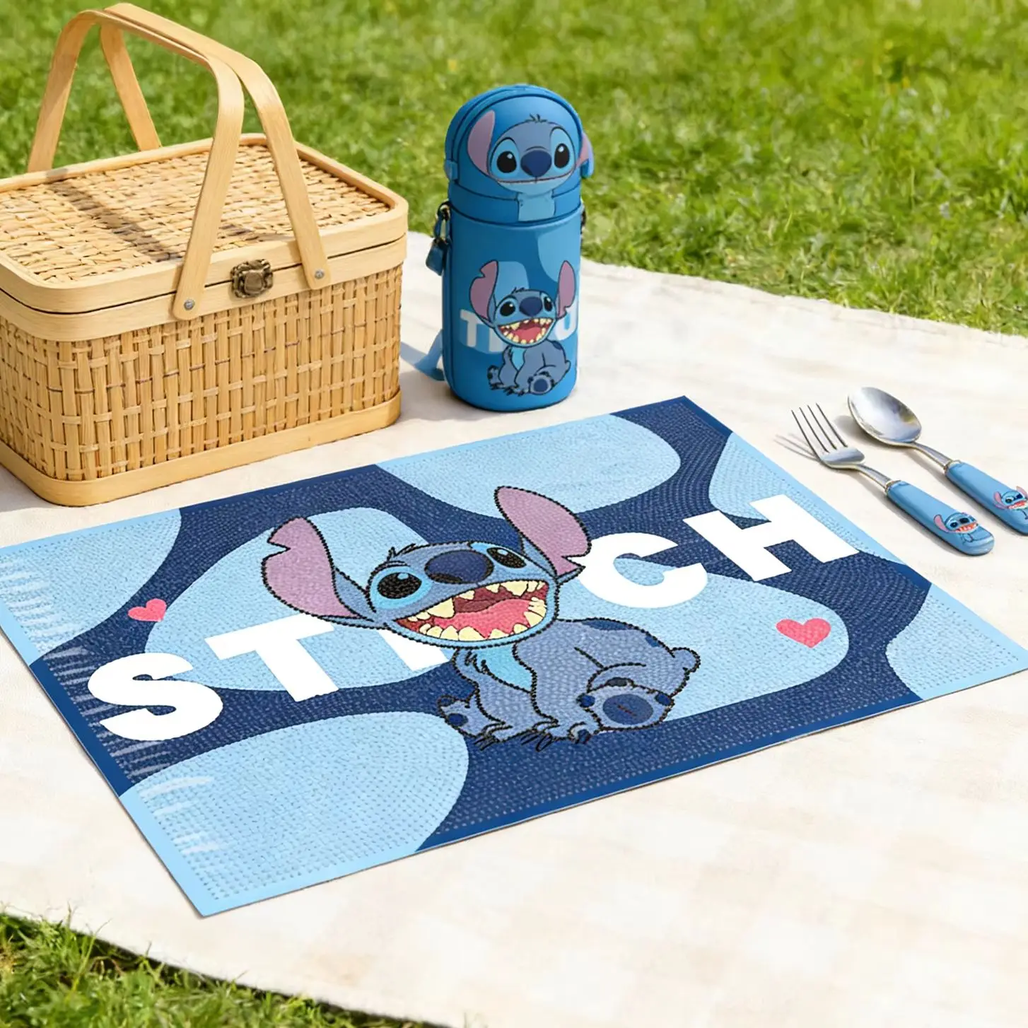 

New Arrival DIY Diamond Art Placemat, Cute Cartoon Pattern Waterproof Table Mat, Children's Learning & Dining Desk Decoration