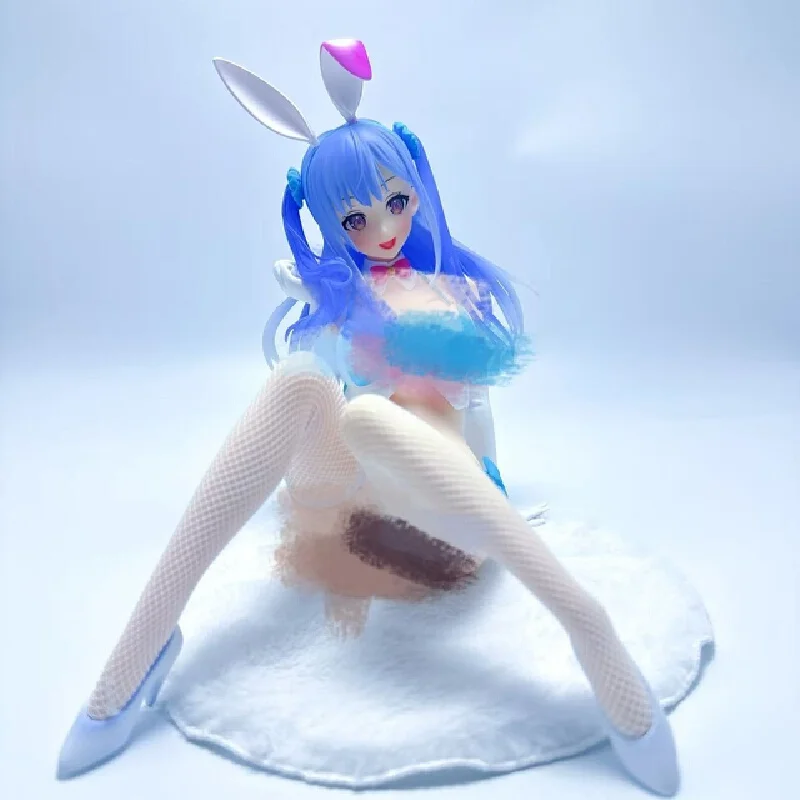 

Beautiful Girl Elena Bunny Suit Figure Sitting Pose Anime Model Home Office Desk PC Case Decor Collectible Gift