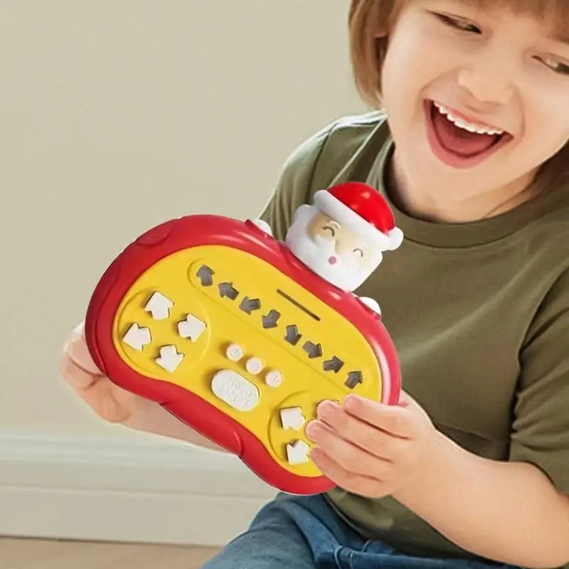 Gioco di ritmo musicale Macchina da gioco di ritmo elettronico portatile con musica leggera Pressa rapida Giocattoli antistress Console educative Pu
