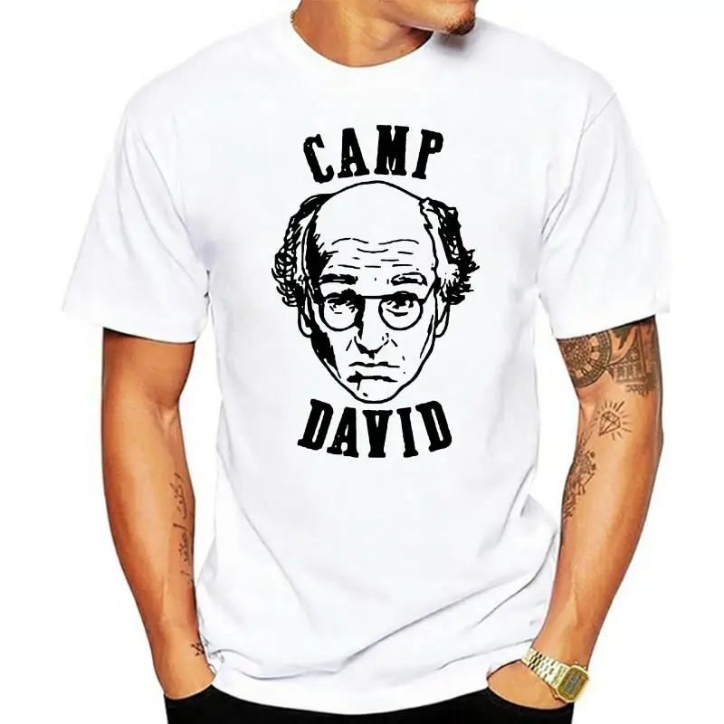 CAMP DAVID Curb Your Enthusiasm Larry David Presidential Retreat Parody T-Shirt