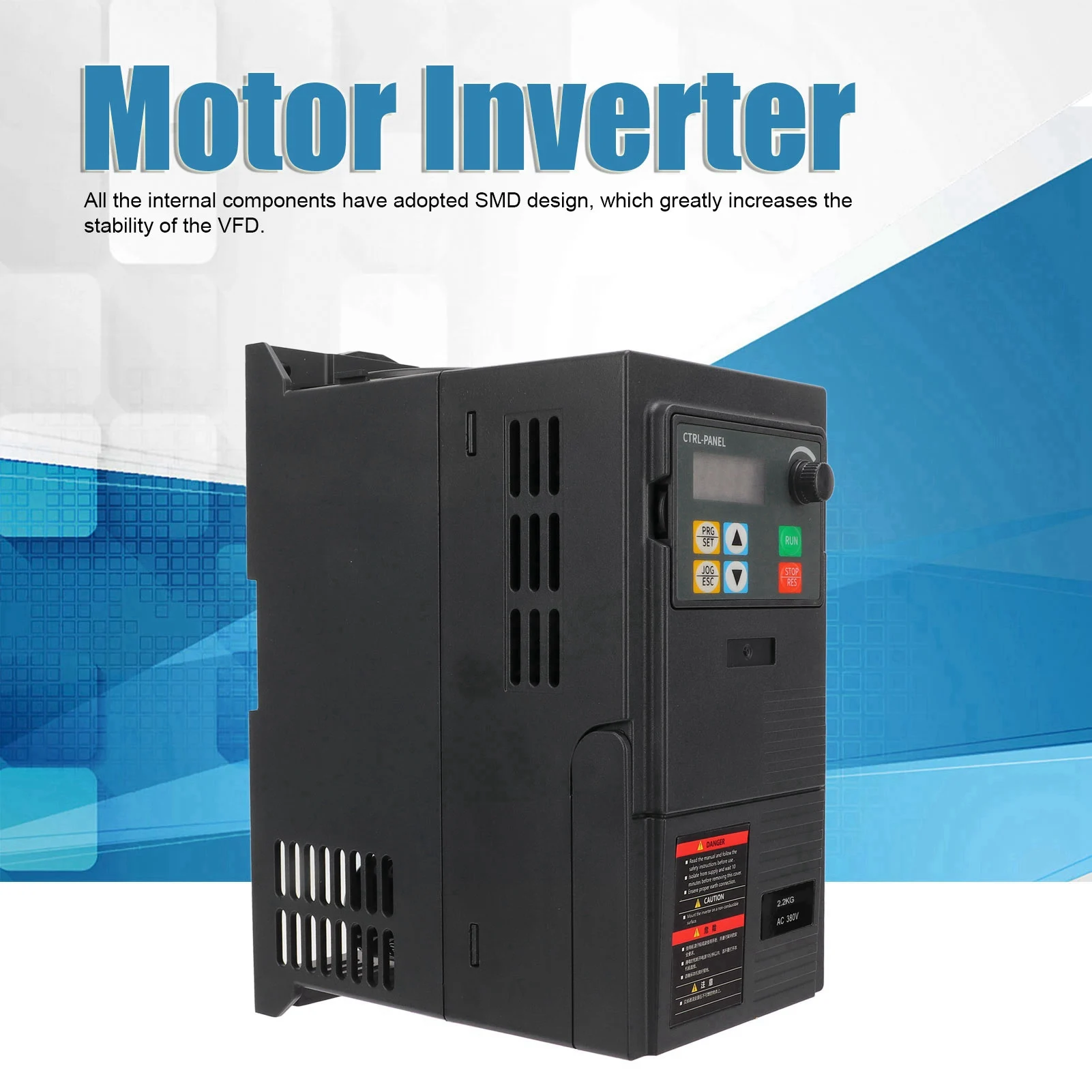 Motor Frequency Controller Motor Inverter  Frequency Drive Vector Controller 3 Phase 340‑440V Input 0‑440V Output