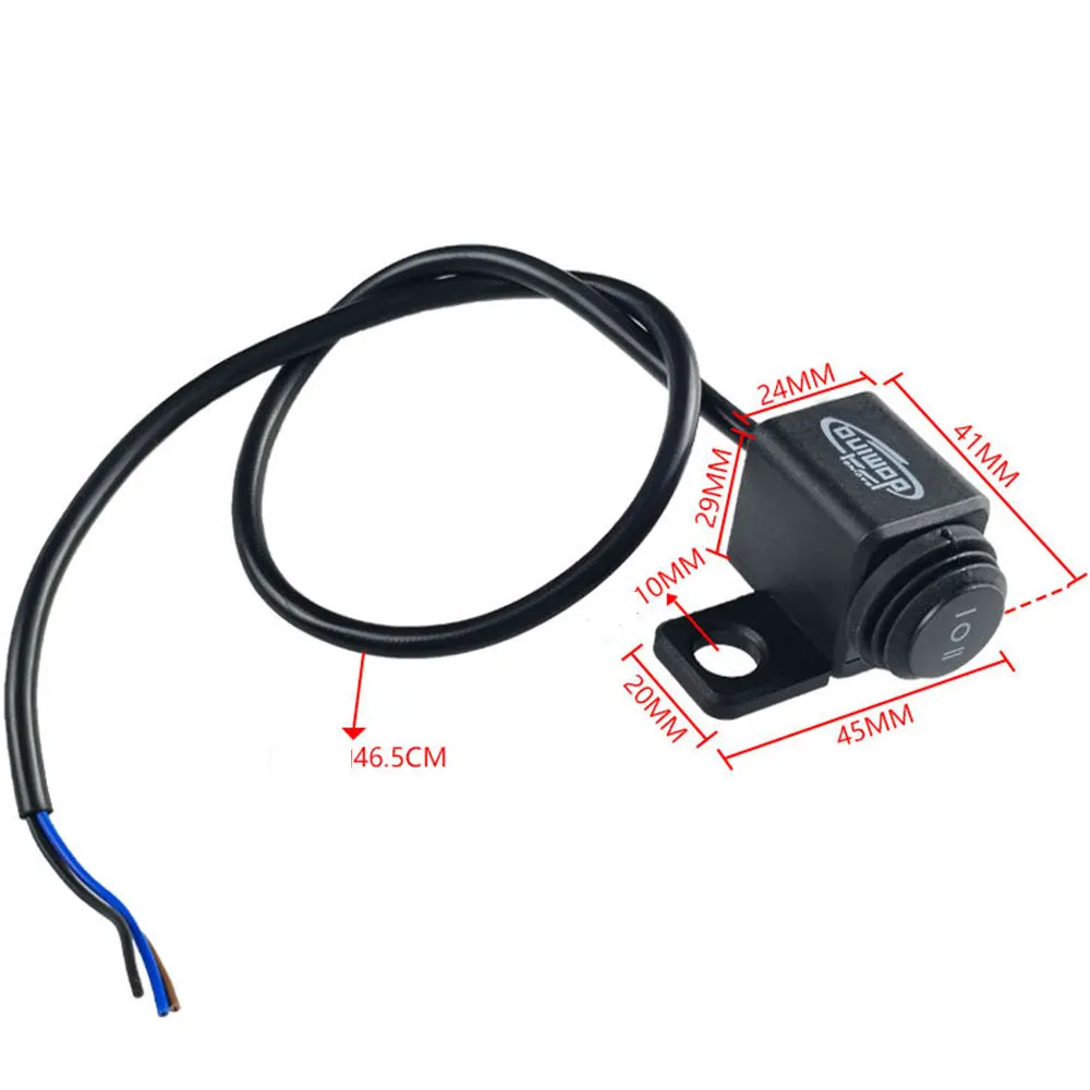 Universal Motorcycle Handlebar Mirror Switch Practical Useful Moto Light Controller 3-Way Fog Signals HeadLight Control Button
