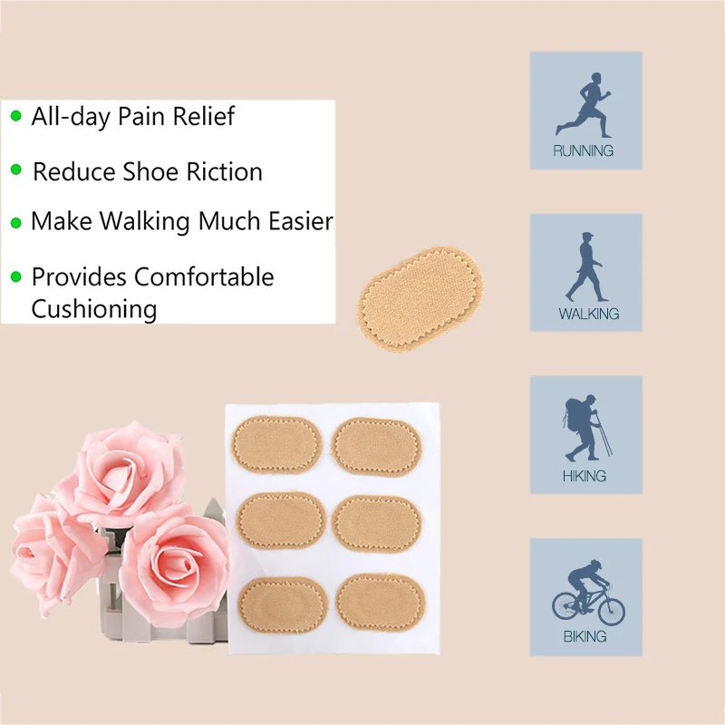 Pexmen 6 قطعة/ورقة الوسائد الورم وسادة النسيج تو والقدم الورم حامي منصات الورم الإغاثة منصات لتقليل فرك التصحيح