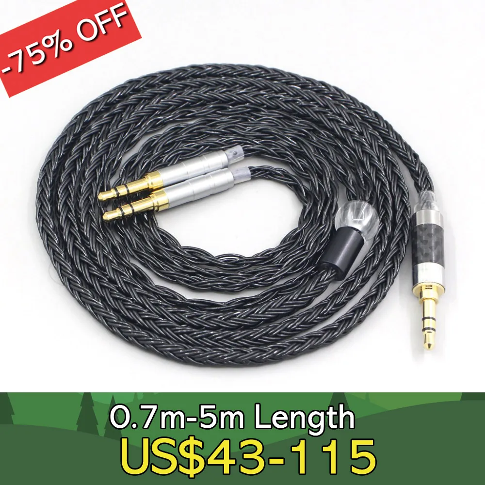 

LN007426 16 Core 7N OCC Black Braided Earphone Cable For HarmonicDyne Zeus hifiman HE5XX