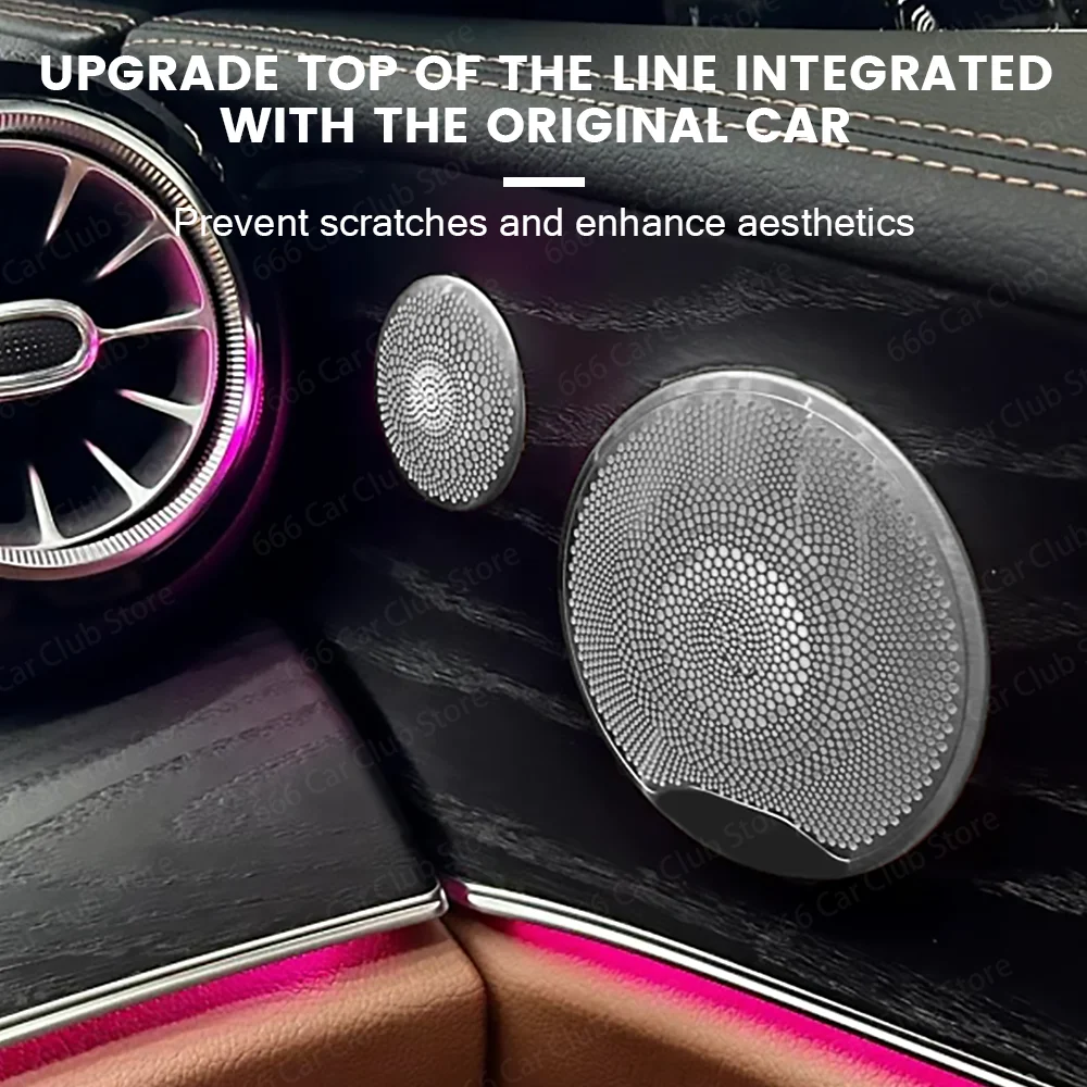 Capa de alto-falante de áudio do carro para mercedes benz classe c w205 glc x253 e classe w213 e-coupe w238 sem iluminação