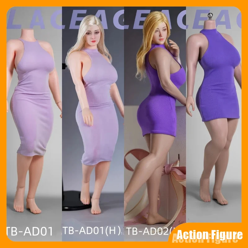 

In Stock TBLeague 1/6 Scale Tb-Ad01&02 Female Fullness Body Super Flexible Female Action Figure With Detachable Head Feet Dolls