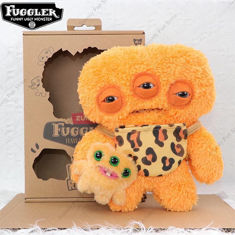 100% Original Fuggler Ugly Monster Plush ของเล่นน่ารัก Mini Rascals Series ฟันมอนสเตอร์ตุ๊กตา Double Trouble Squidge ตุ๊กตาของขวัญ